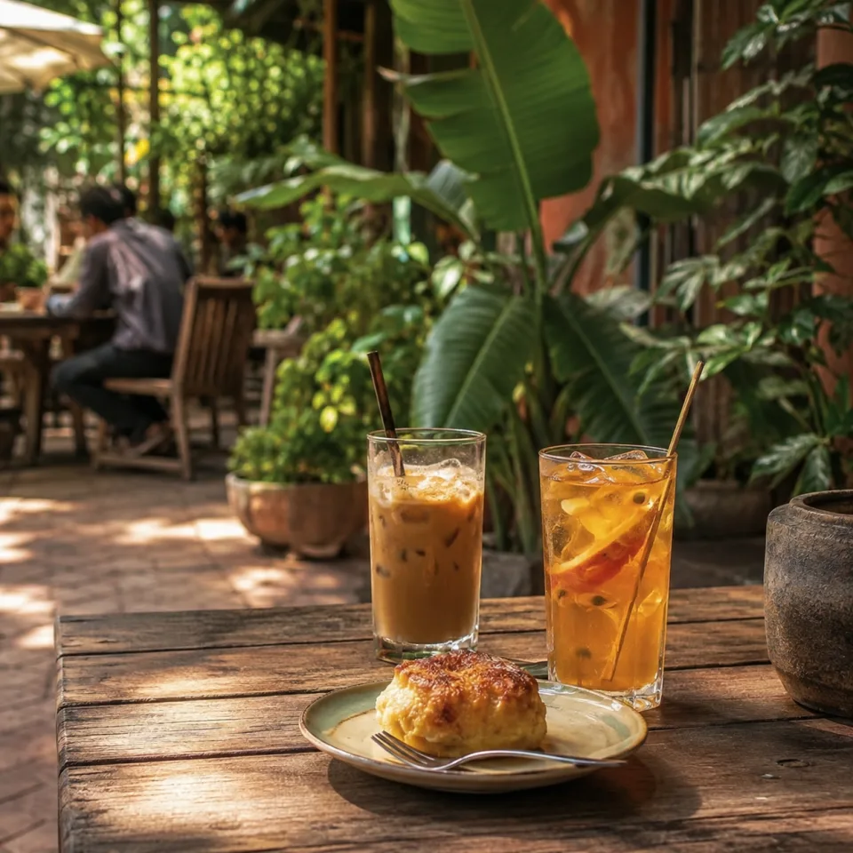 Bàn ăn tại Hải Thu Coffee